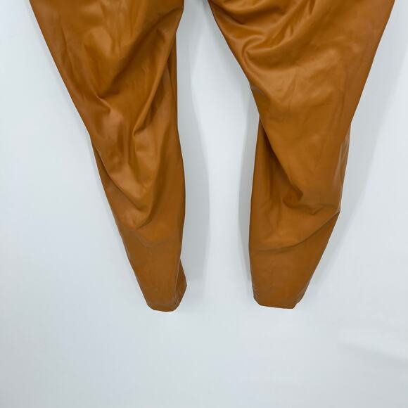 NEW Lane Bryant plus size pull on Faux Leather Leggings in Cathay spice Size 16 - Picture 5 of 9